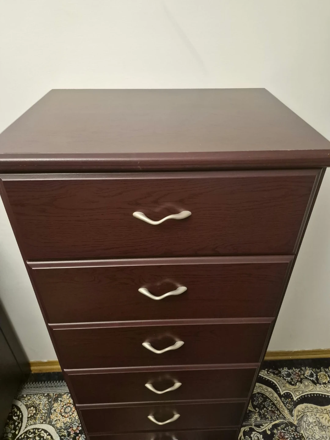 Tall Dark Wood Dresser and original wood - photo 5
