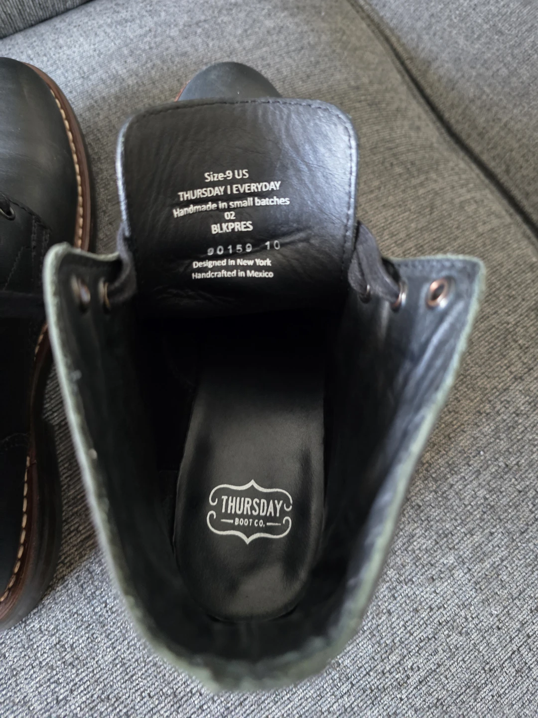 Men's Thursday Boot Co. Black Lace-Up Leather Boots - photo 5