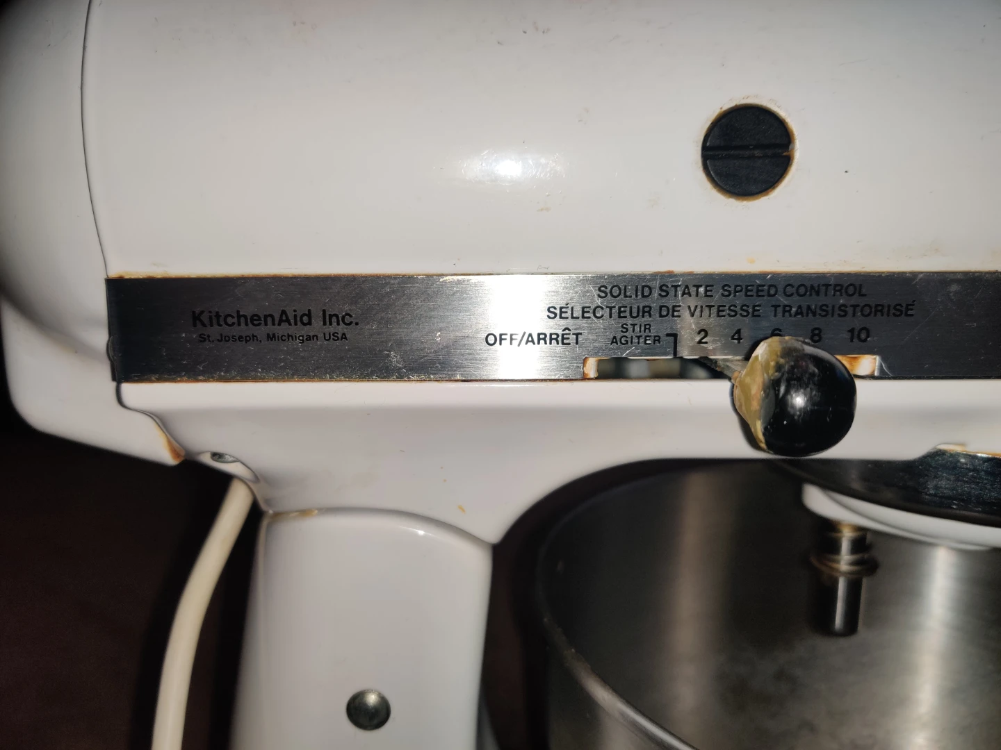 Classic KitchenAid White Stand Mixer - photo 3