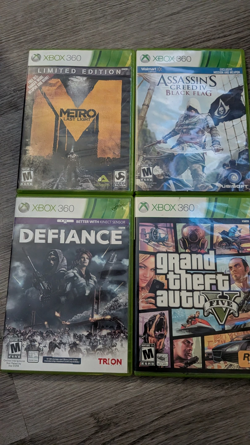 Set of 4 Xbox 360 Games