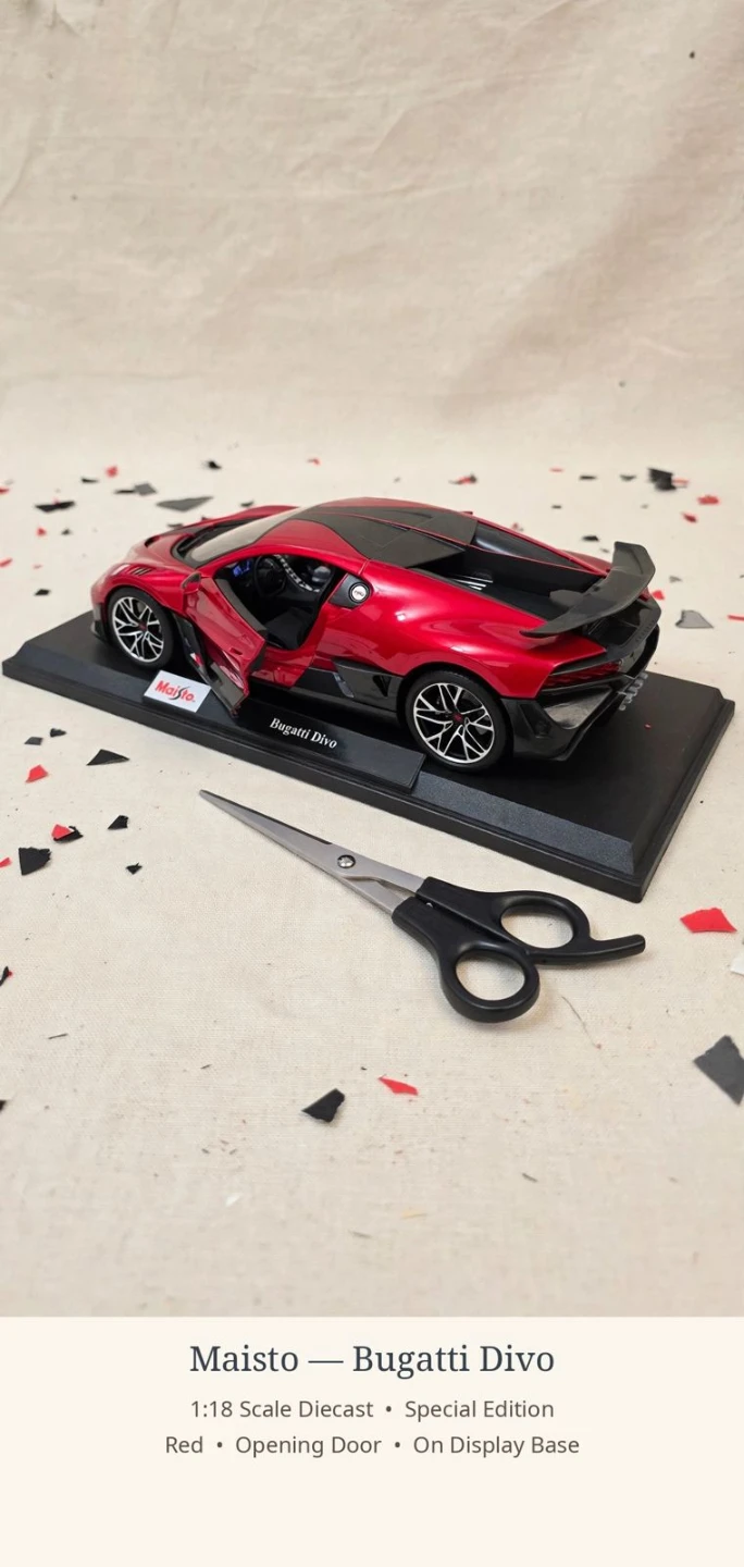 Maisto Bugatti Divo Special Edition 1:18 Scale Diecast