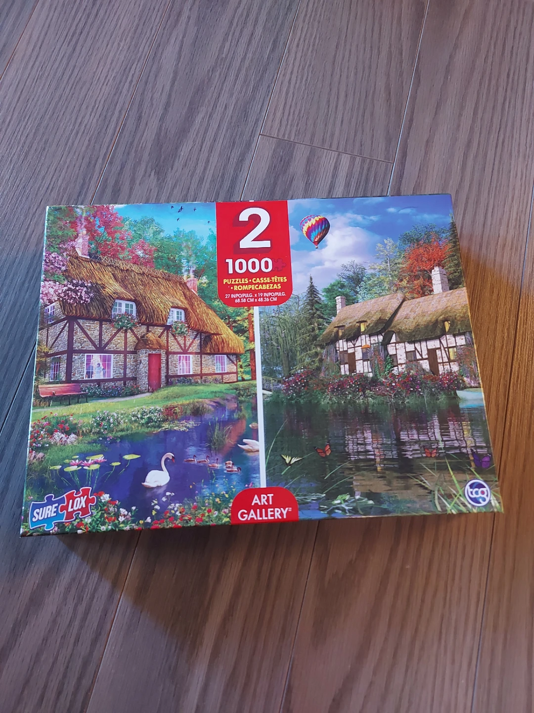 Unopened 2-Pack 1000 Piece Jigsaw Puzzles