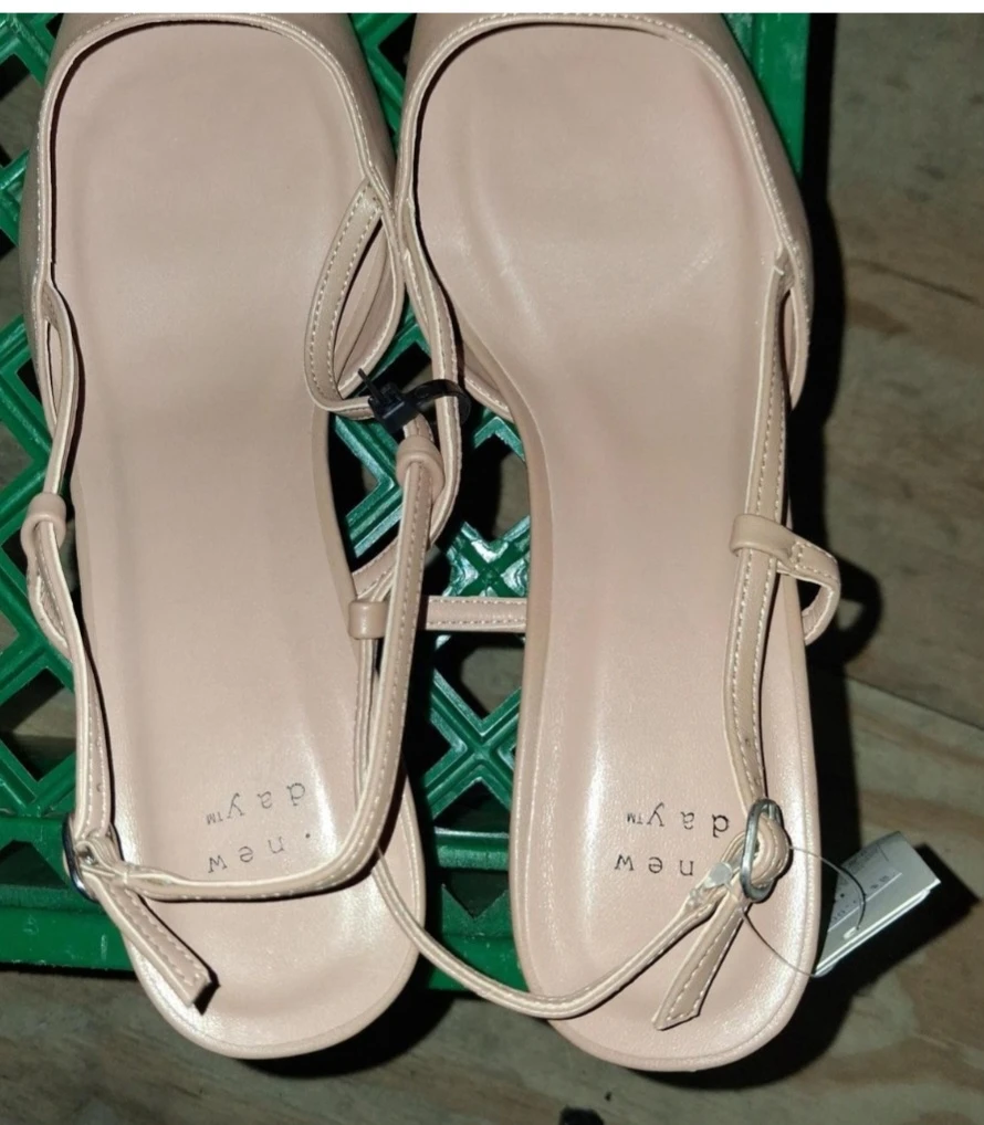 A New Day Beige Slingback Heels - photo 3