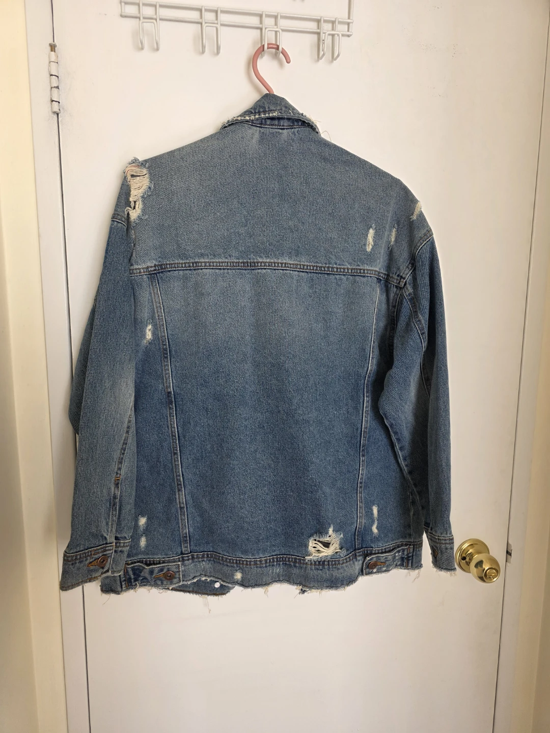 Zara Distressed Denim Jacket - photo 4