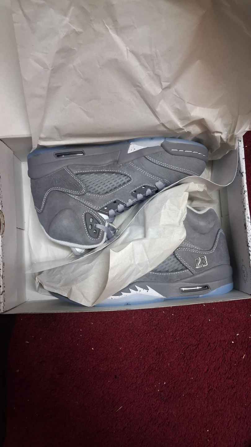 Nike Air Jordan 5 Retro GS Wolf Grey size 3.5y - photo 3