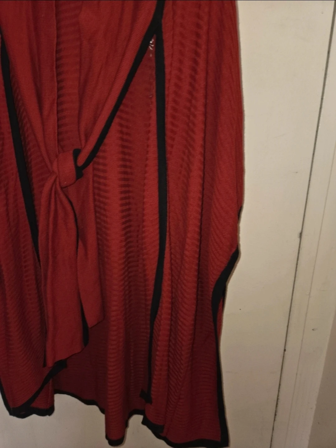 August Silk Long Sweater w/ Wrapping Lapels in a Ladies Plus S - photo 5