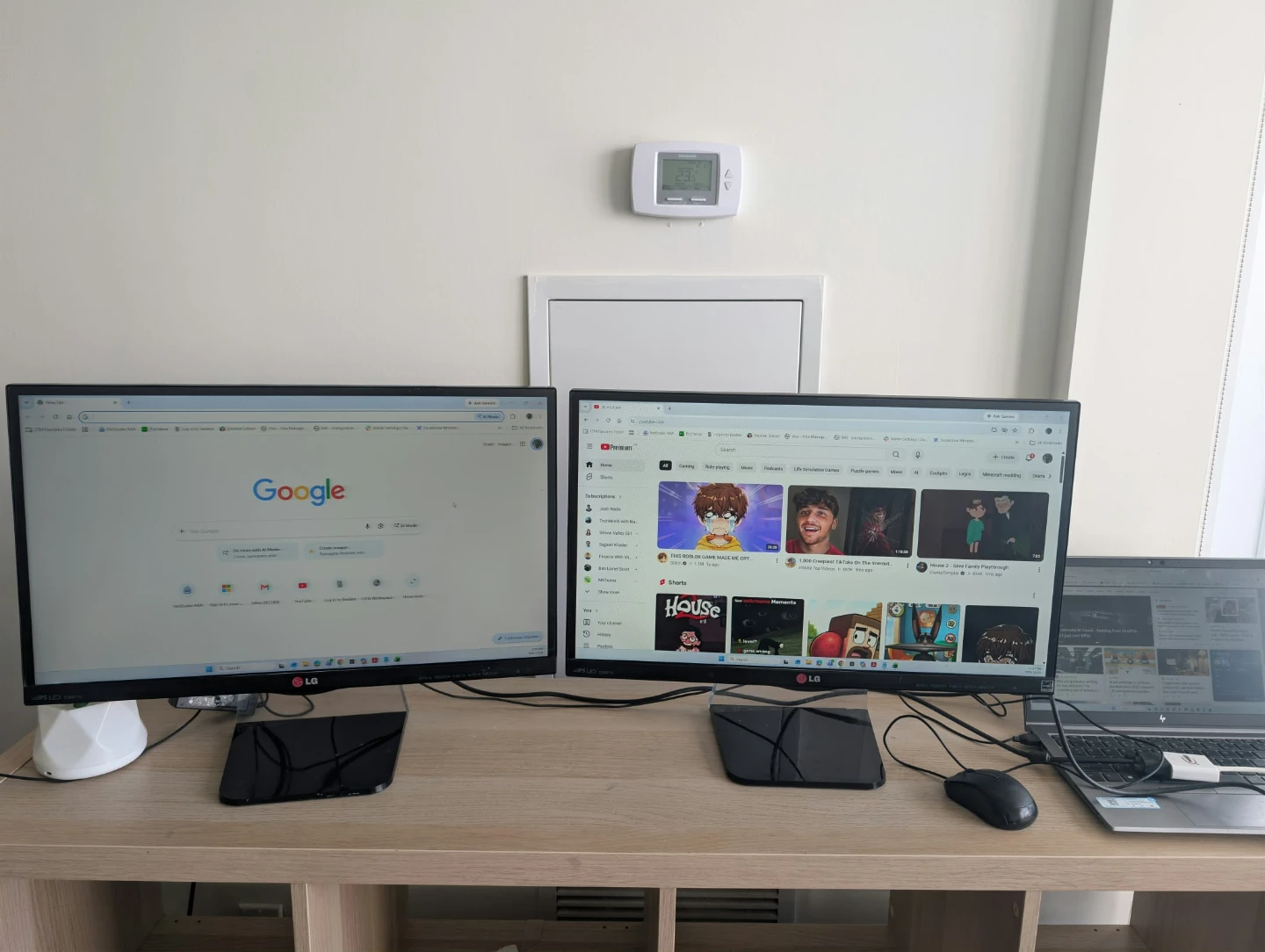 Two LG IPS LED Monitors - photo 2