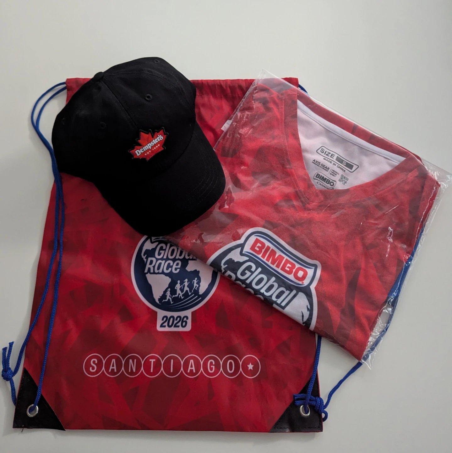 Drawstring Bag + T-Shirt + Baseball Cap