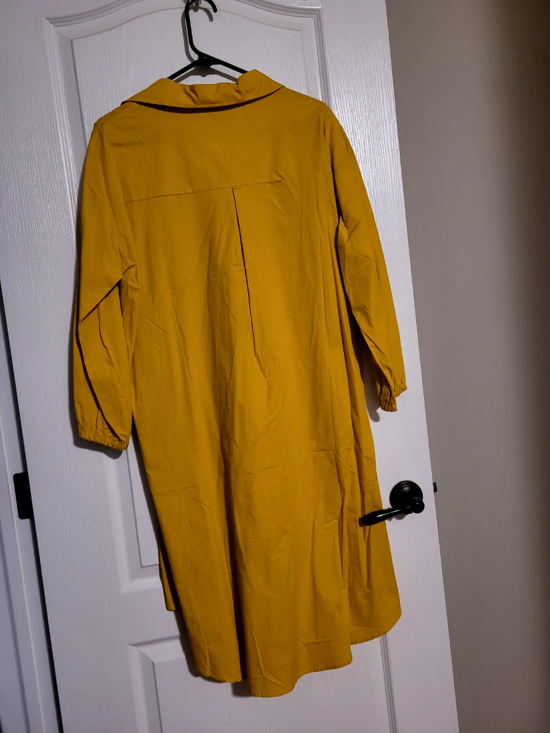 Yellow Button-Down Floral Shirt Dress - photo 2