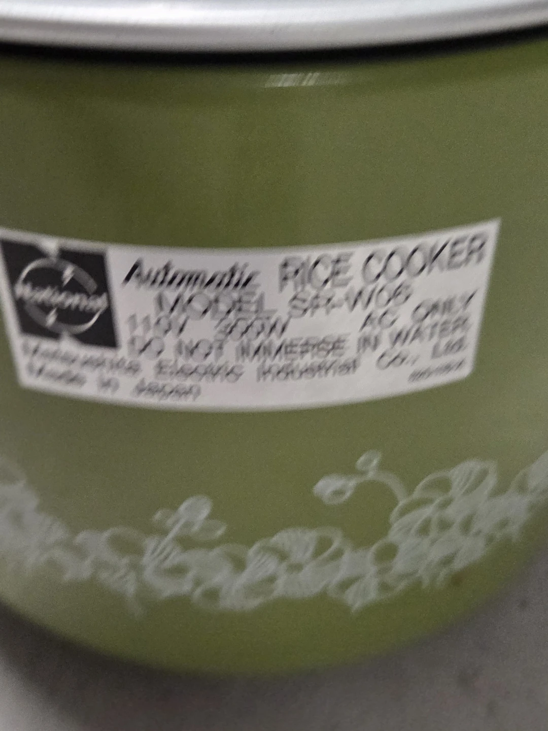 National Automatic Rice Cooker Model SR-W06 - photo 4