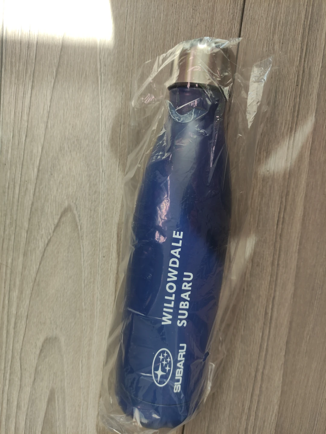 Willowdale Subaru Blue Water Bottle