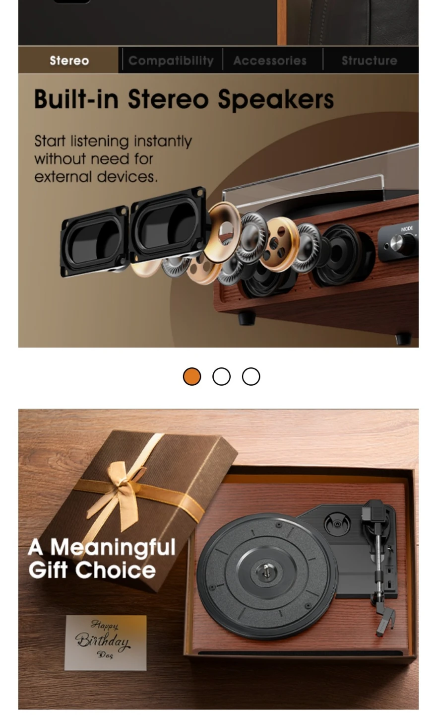 FYDEE Vinyl Record Player - photo 3