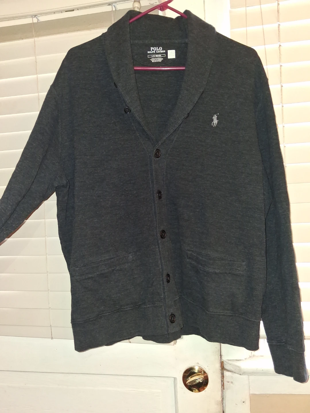 Polo Ralph Lauren Shawl Collar Cardigan - Dark Gray - photo 2