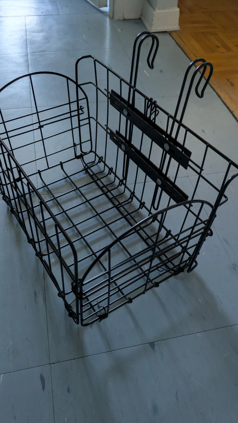 Black Folding Bicycle Basket