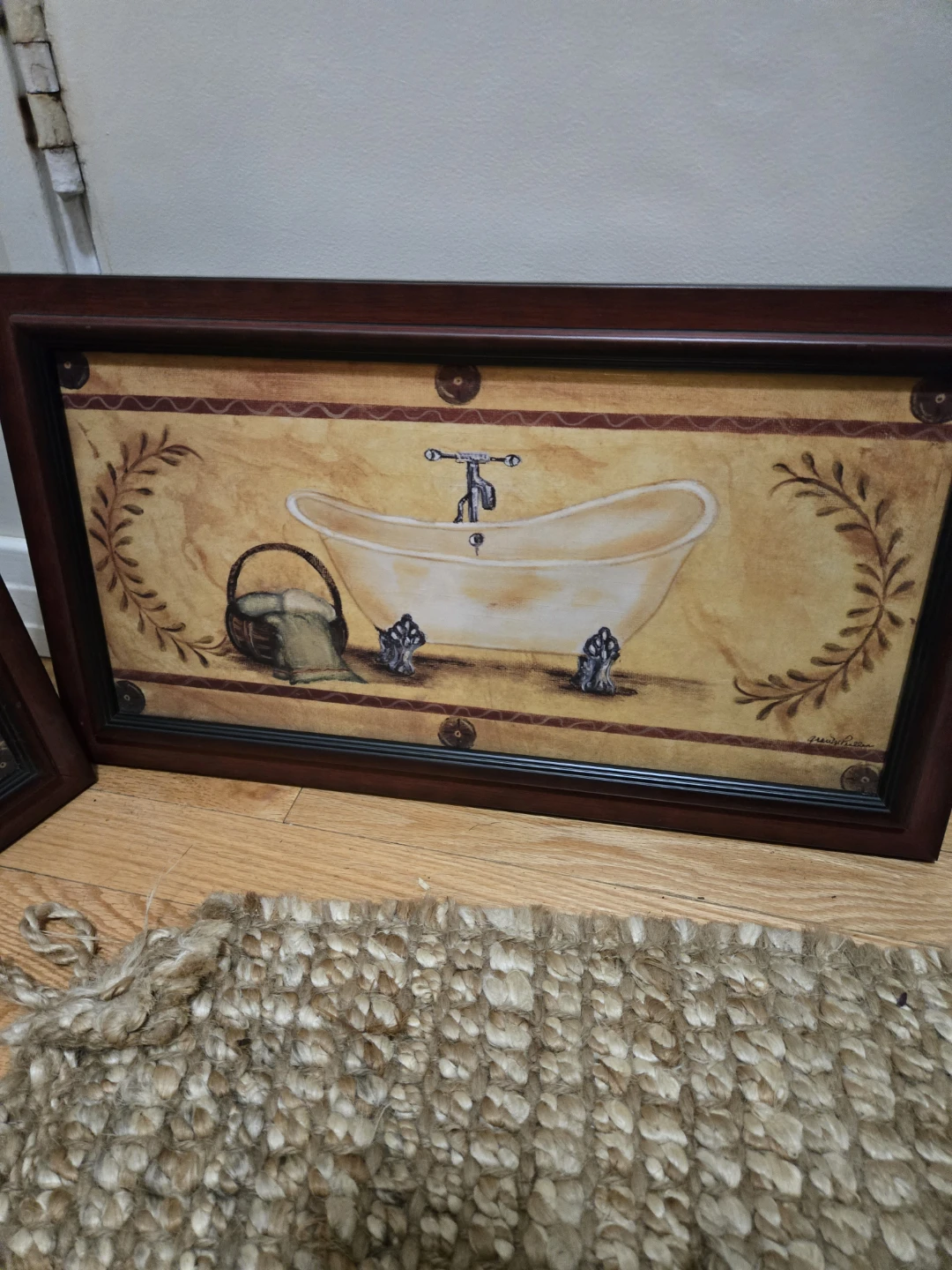 Set of 2 Vintage Bathroom Wall Art Prints - photo 3