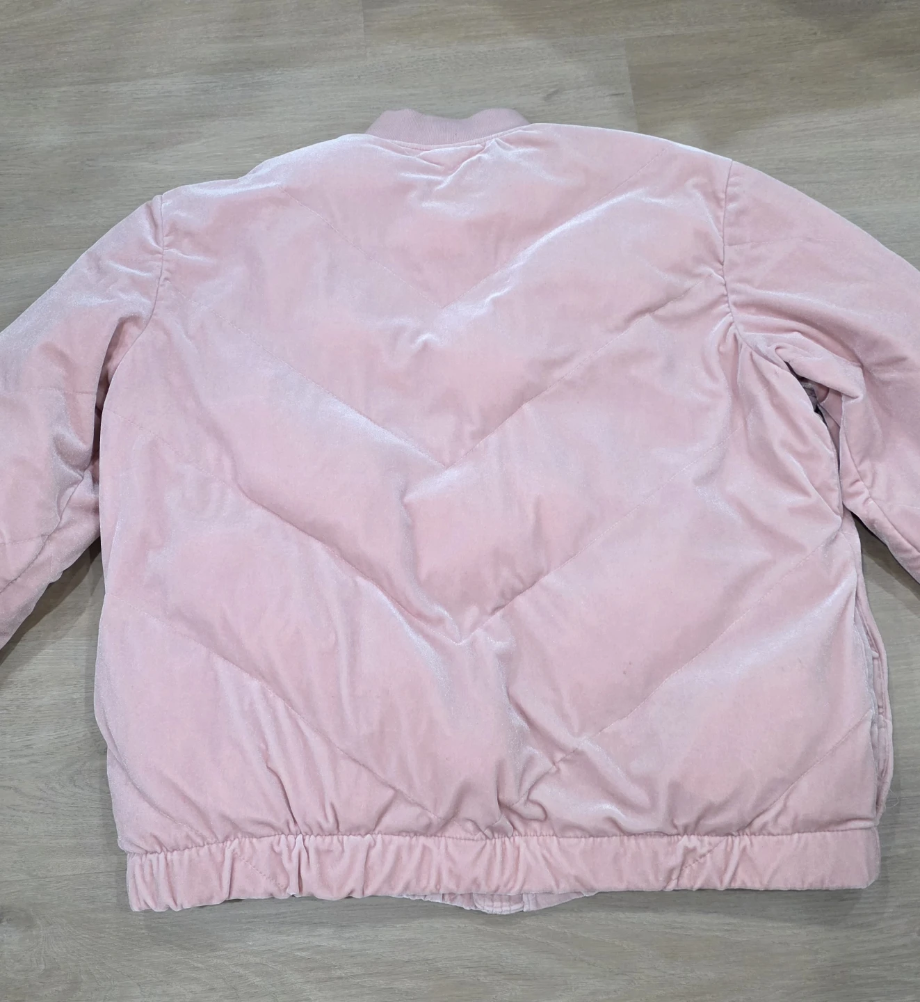 Gap Pink Velvet Bomber Jacket Ladies XL - photo 4