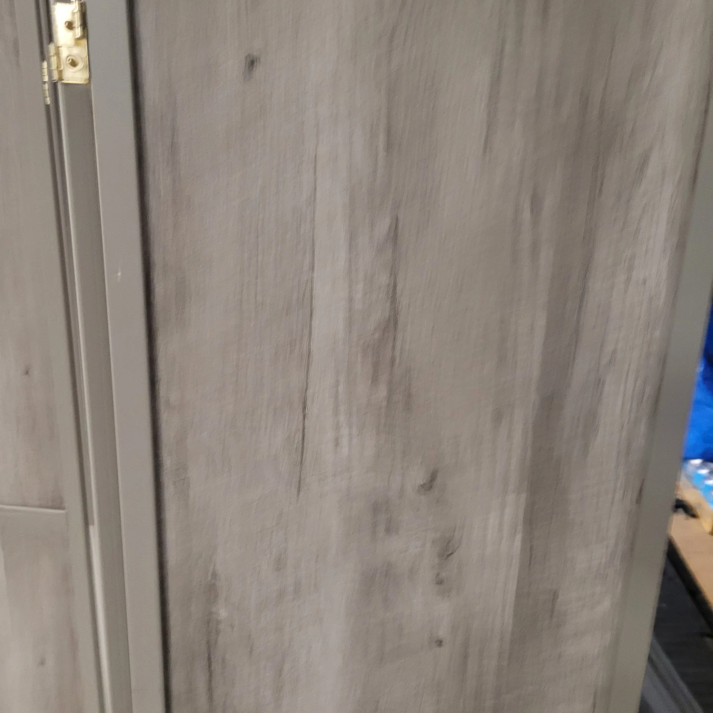 MODERN 4-Panel Grey Woodgrain ROOM DIVIDER - photo 3