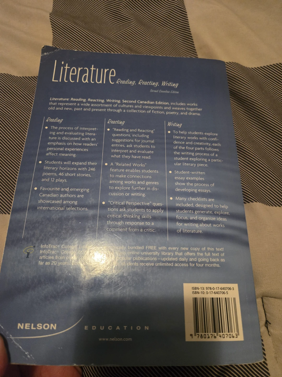 Literature: Reading, Reacting, Writing (2nd Canadian Ed) - photo 2