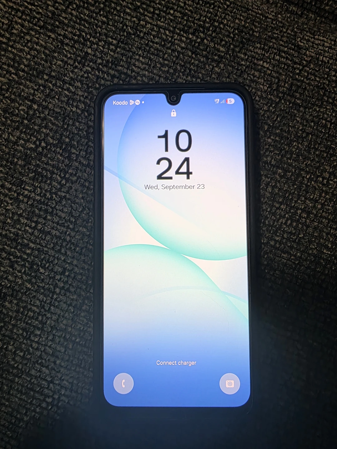 Samsung Smartphone Light Blue