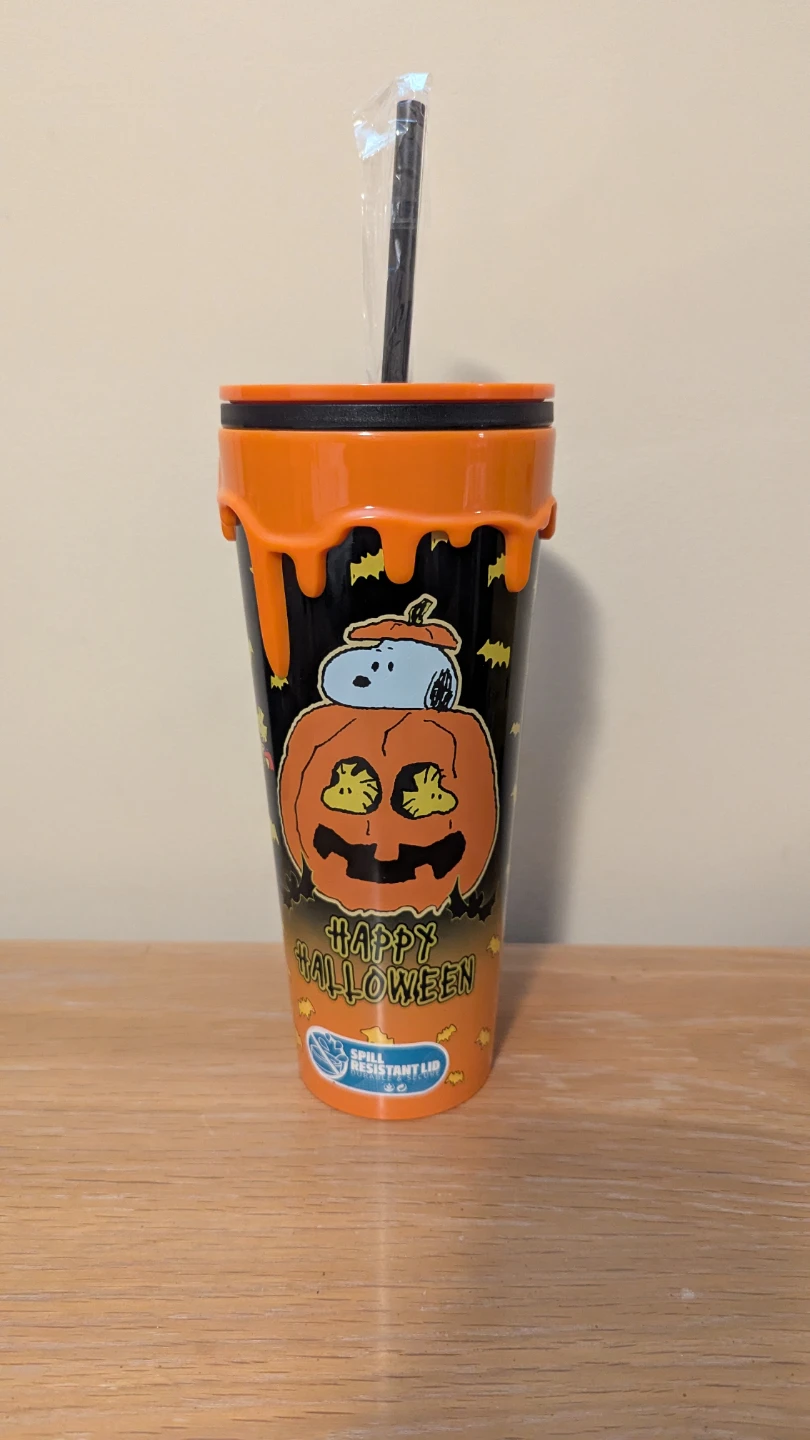 Snoopy Halloween Tumbler with straw  brand new