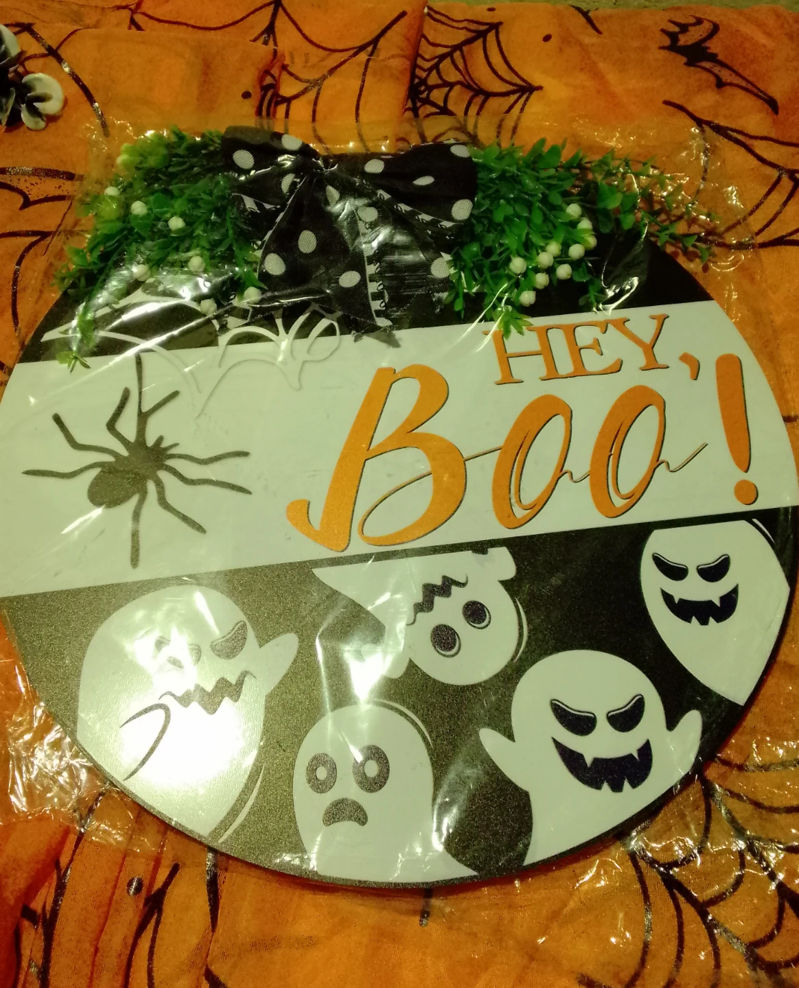 Hey Boo Halloween Door Hanger