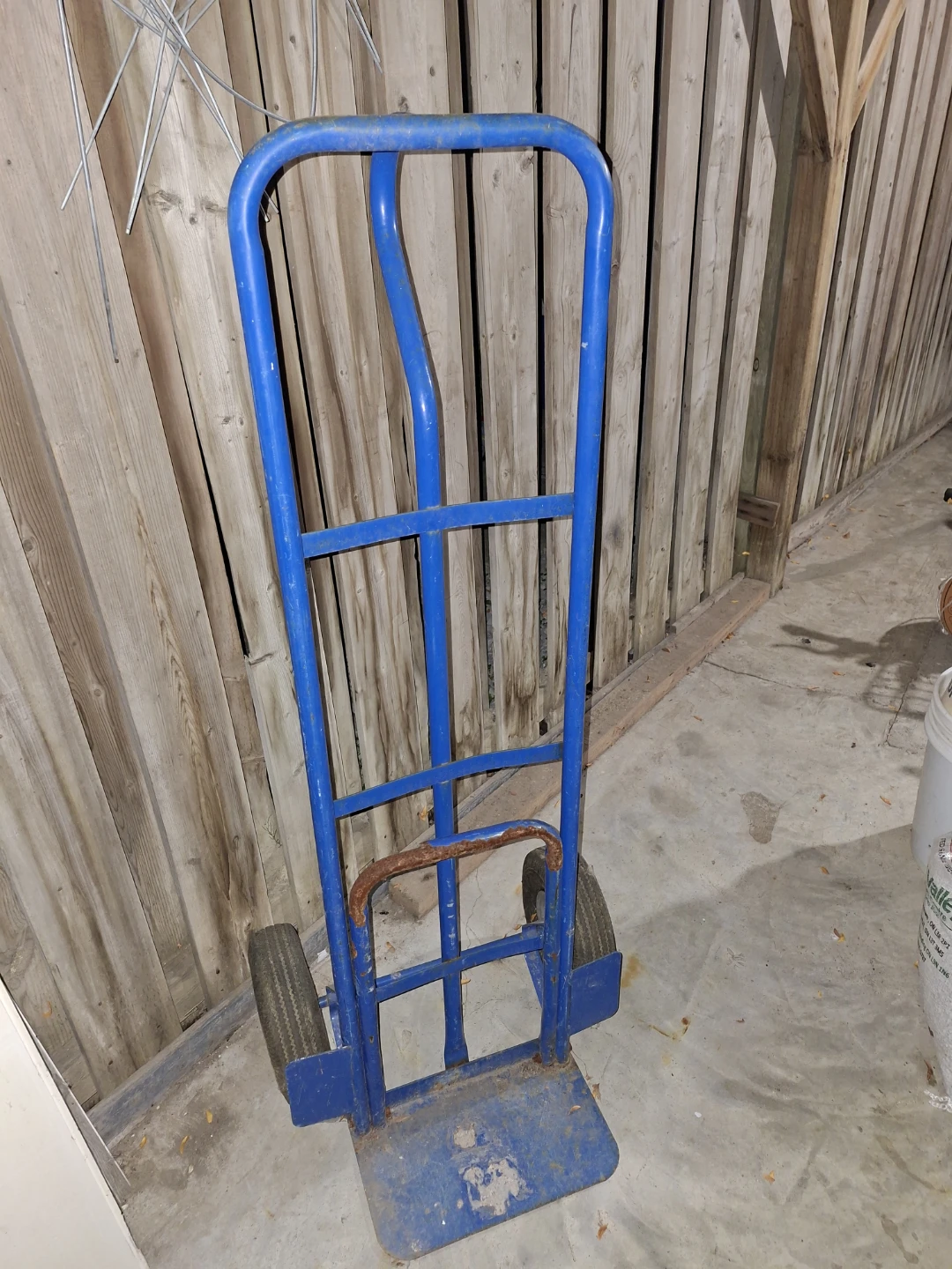 Blue Metal Hand Truck