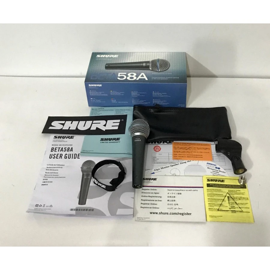 Shure BETA 58A Dynamic Vocal Microphone