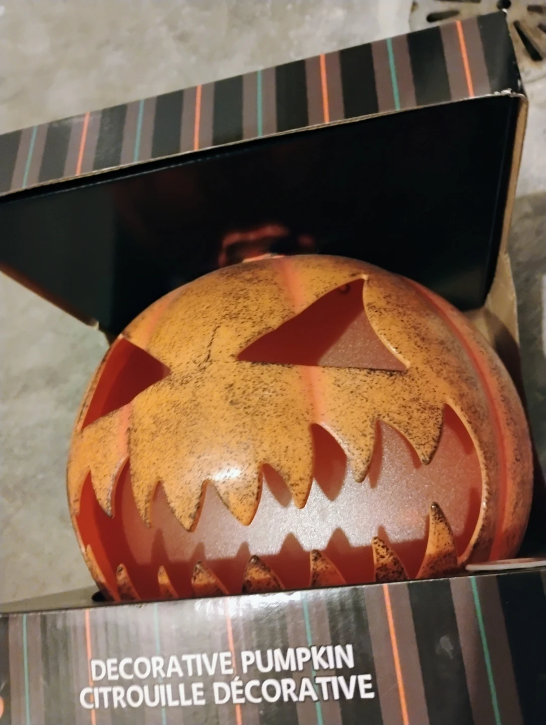 Light-Up Decorative Pumpkin
