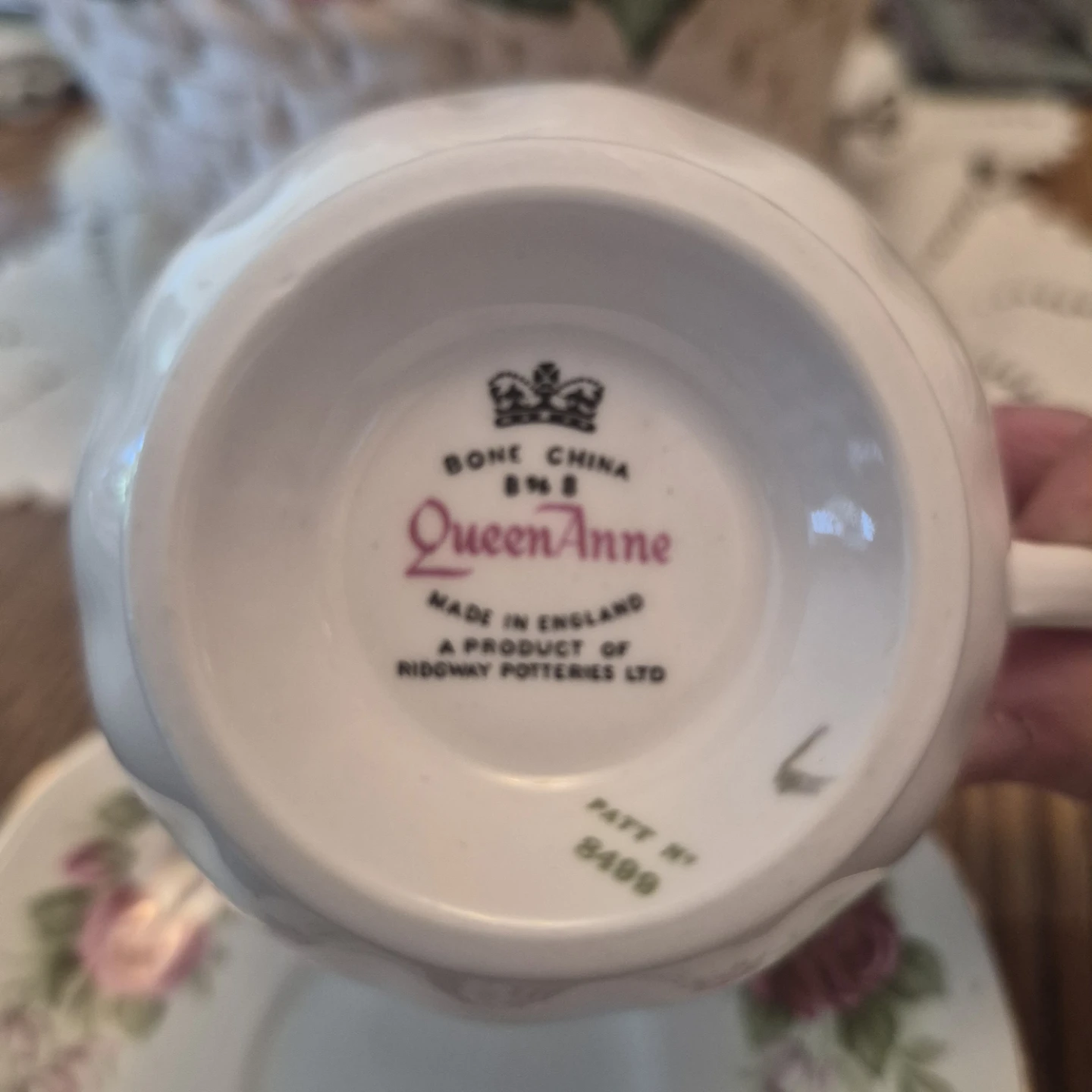 Queen Anne Bone China Teacup and Saucer - photo 4