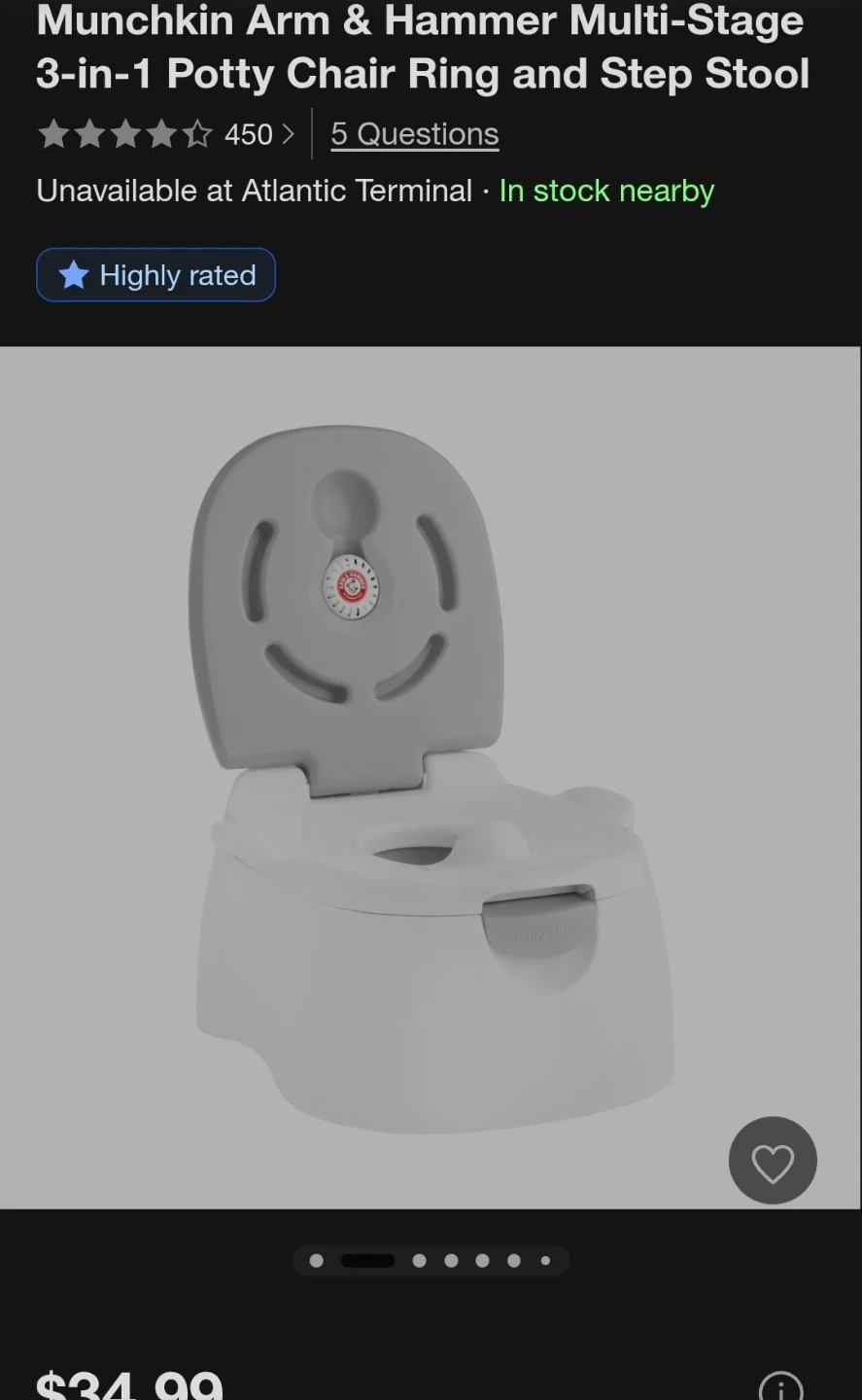 Munchkin Arm & Hammer 3-in-1 Potty Chair
