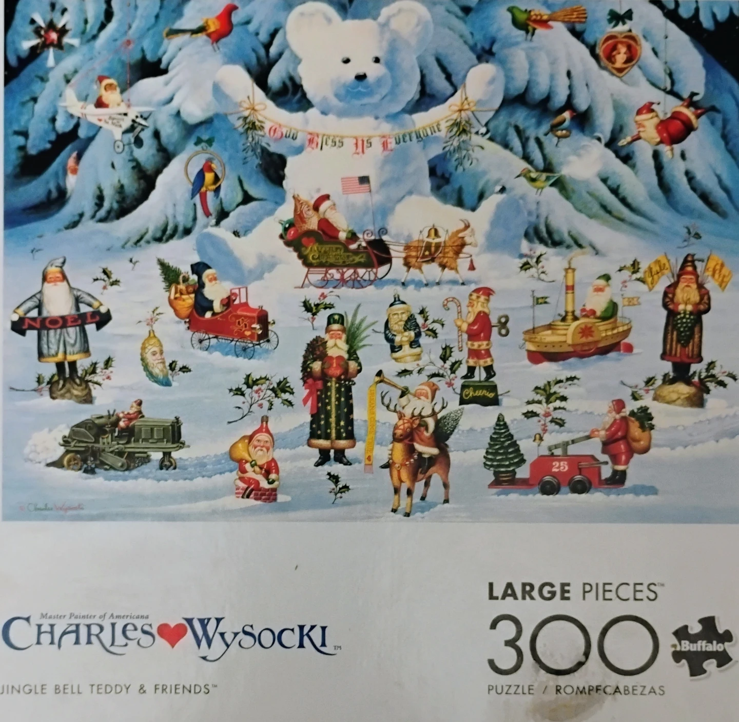 "JINGLE BELL TEDDY & FRIENDS” 300 PIECE (BY BUFFALO)