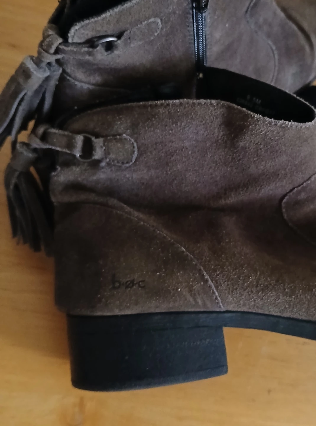 b.o.c Brown Suede Ankle Boots Size 9.5M - photo 5
