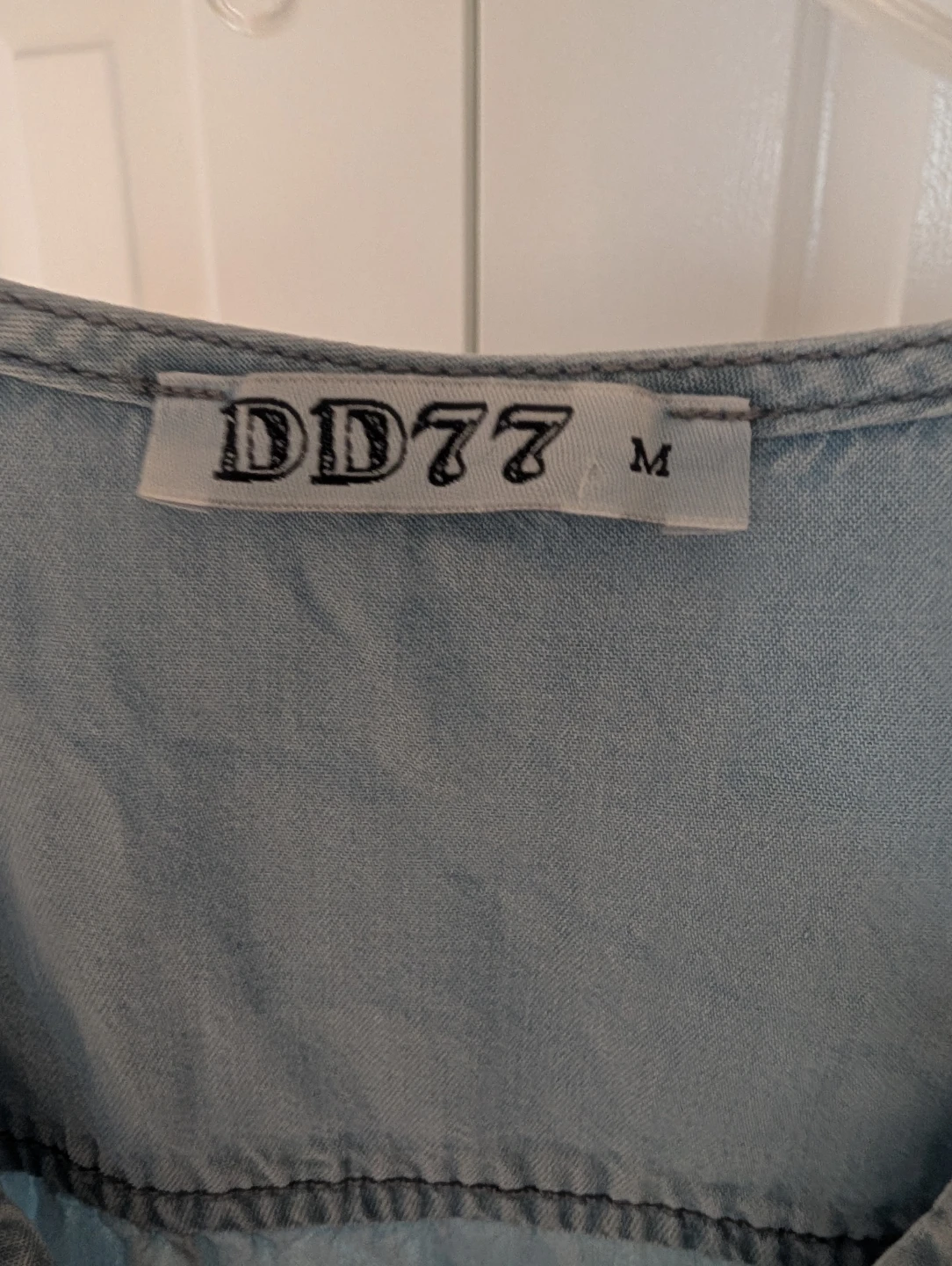 Light Blue Denim Jumpsuit Size M - photo 4