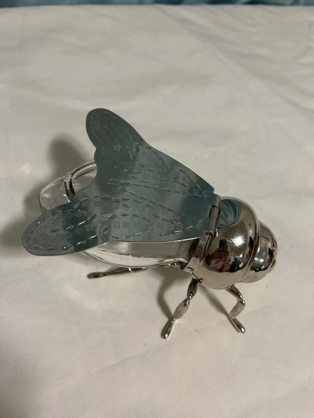 Bee-Shaped Glass Honey Pot by Godinger Silver Art Co - photo 3