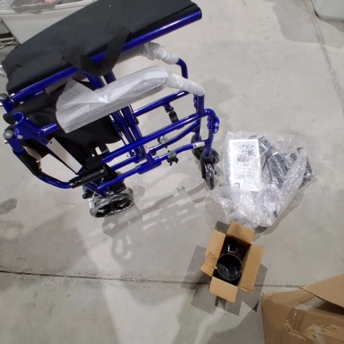 NEW- Medline Ultra Lightweight Transport Wheelchair - photo 2