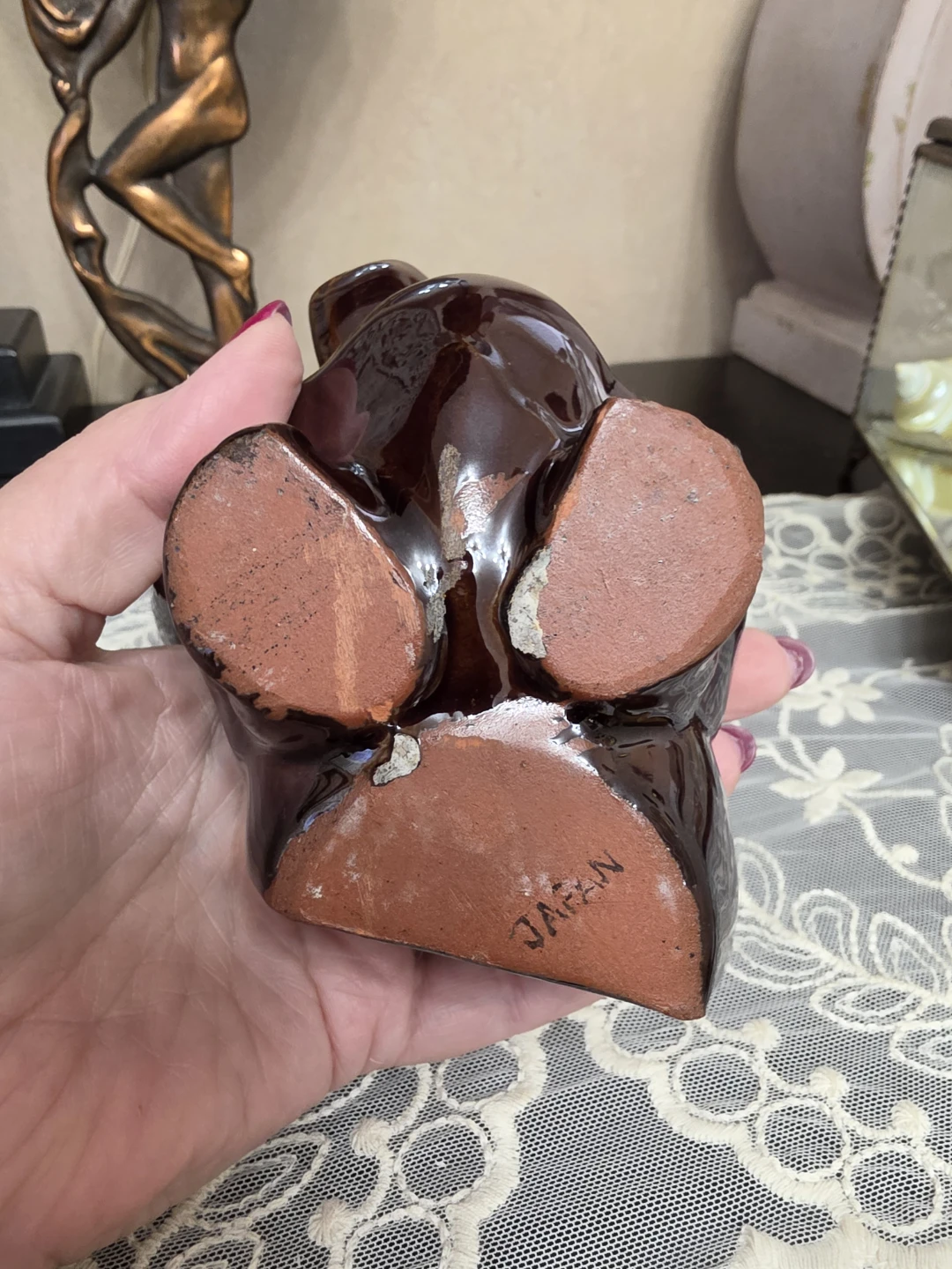 Vintage Dachshund Ceramic Planter - photo 4