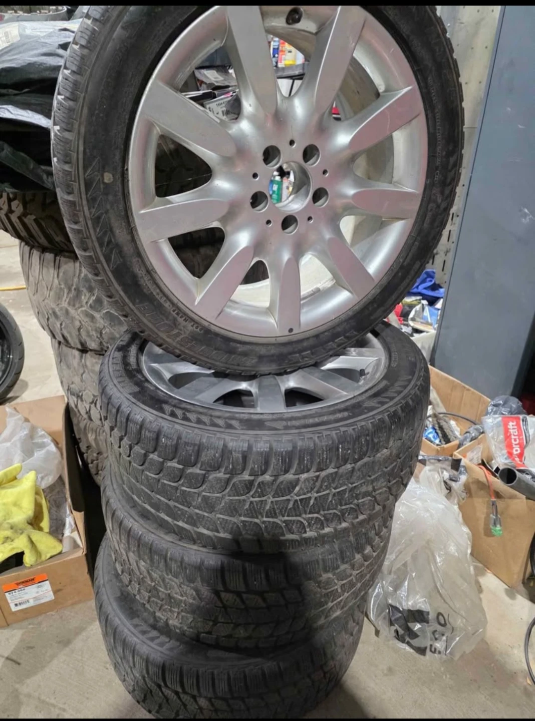 Bridgestone Blizzak 255/45R18 Winter Tires with Rims - photo 3