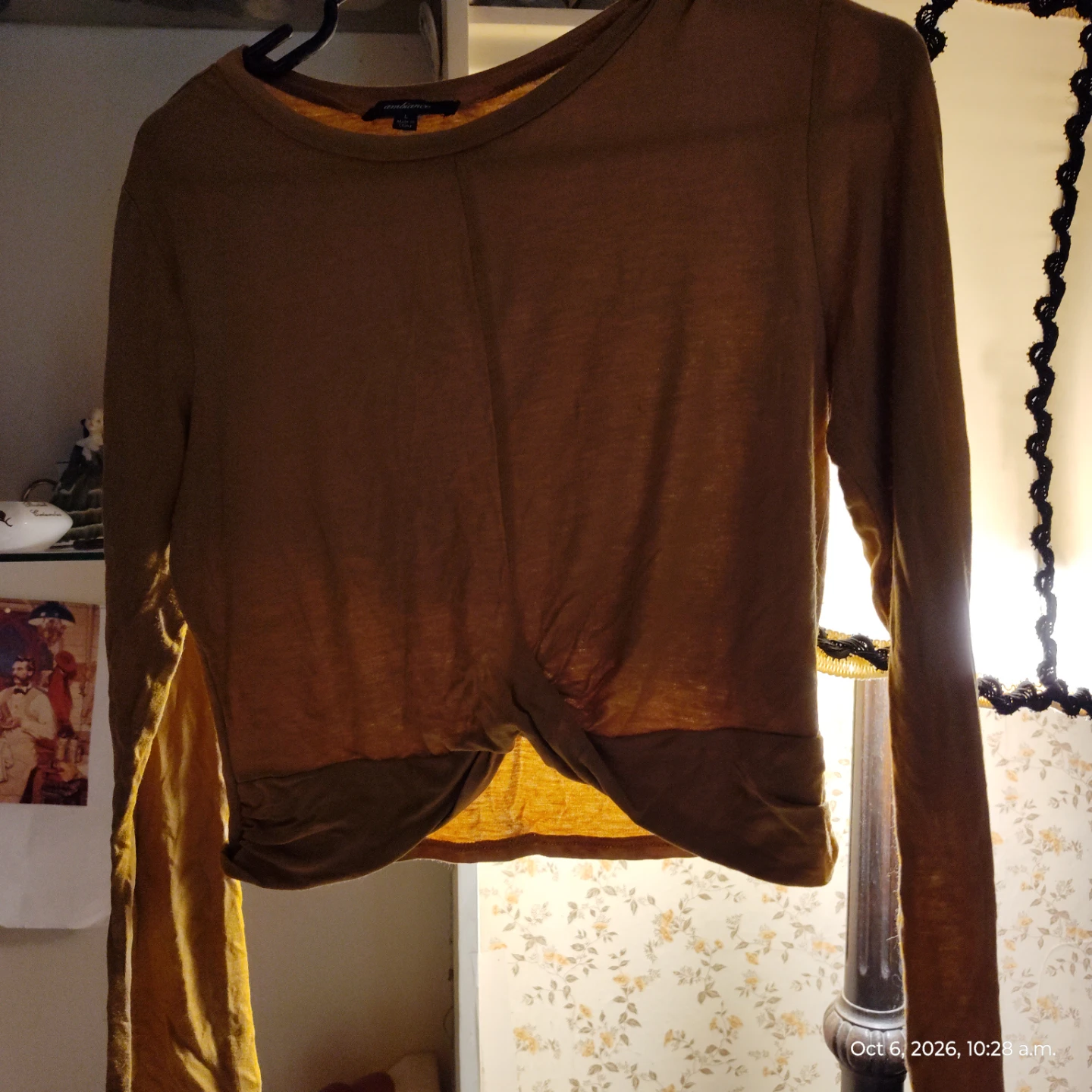 Ambiance Mustard Long Sleeve Top - Large - photo 2