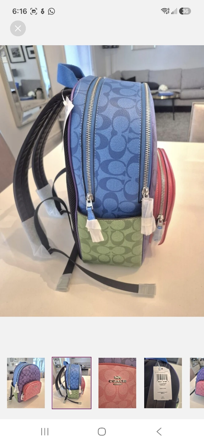 Coach Signature Court Backpack Multicolor - photo 2