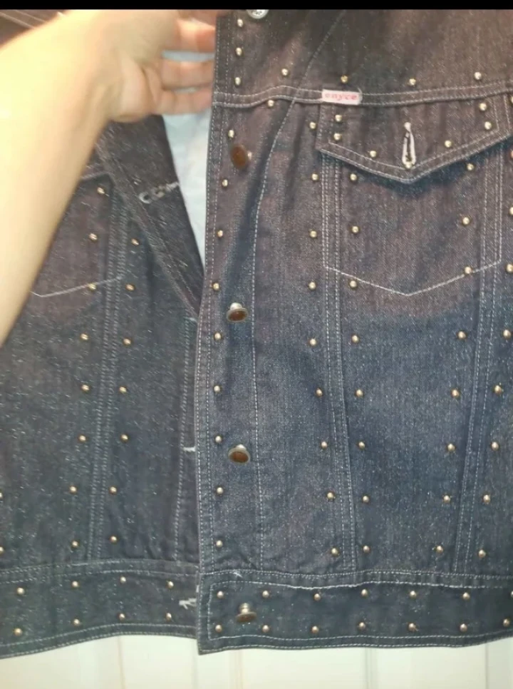 Sparkly Studded Denim Jacket - photo 3