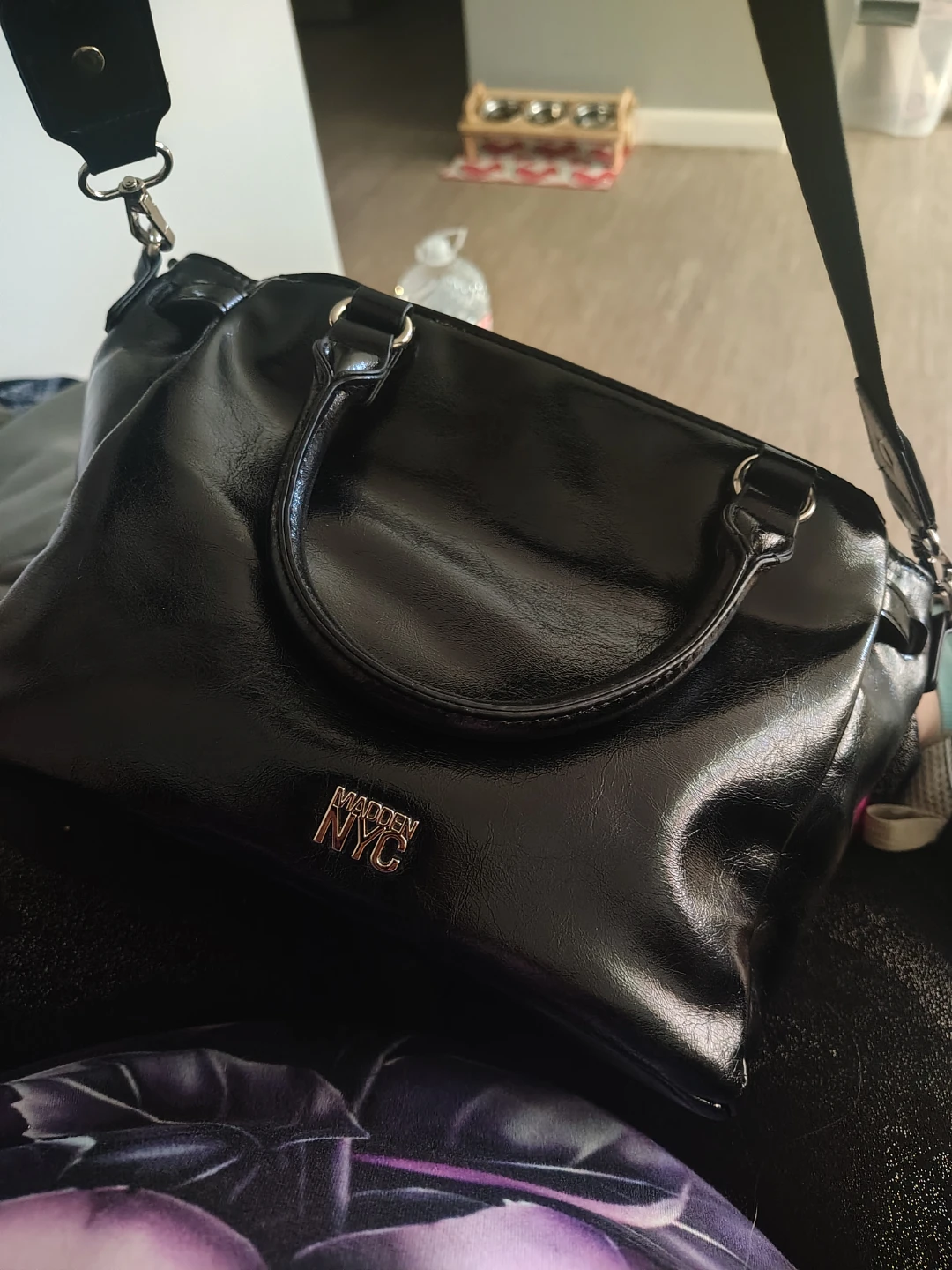 Madden NYC Black Satchel Handbag - photo 2