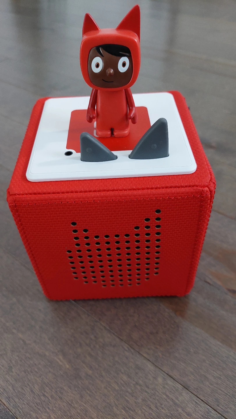 Red Toniebox audio player