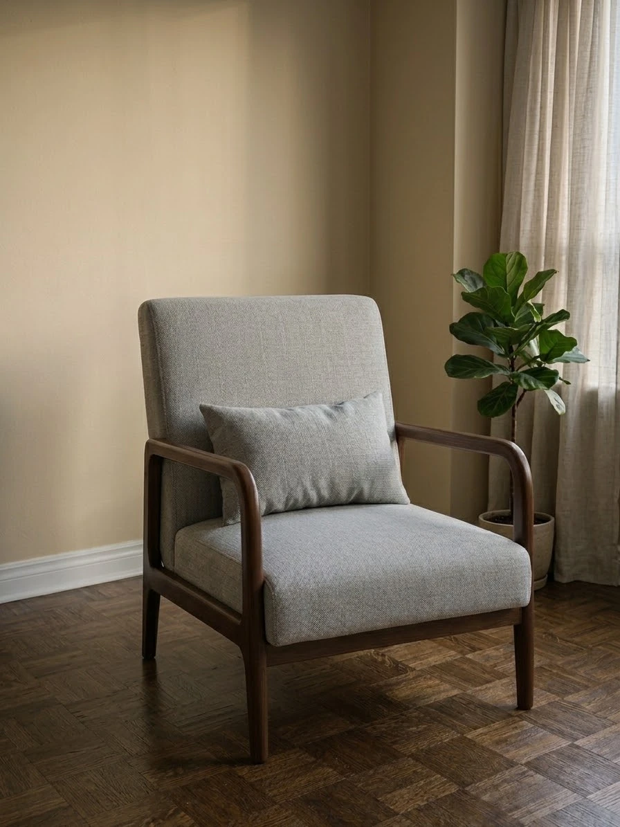 Modern Fabric Accent Chair