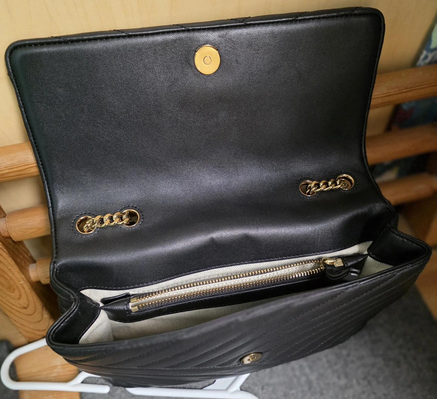 Tory Burch Black Quilted Leather Shoulder Bag - photo 3