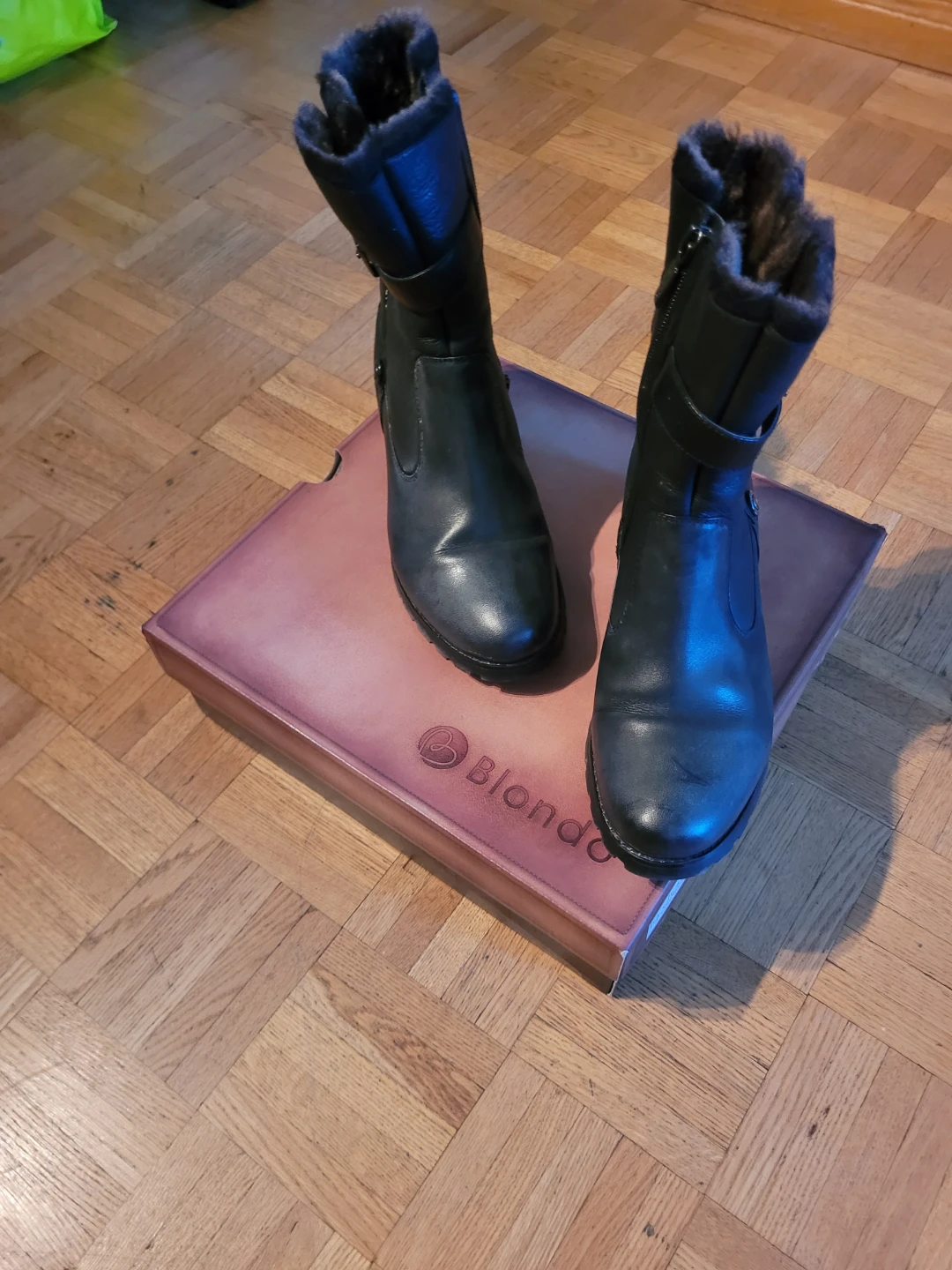 Blondo Fantasia Leather Winter Boots Black Size 7.5B - photo 2