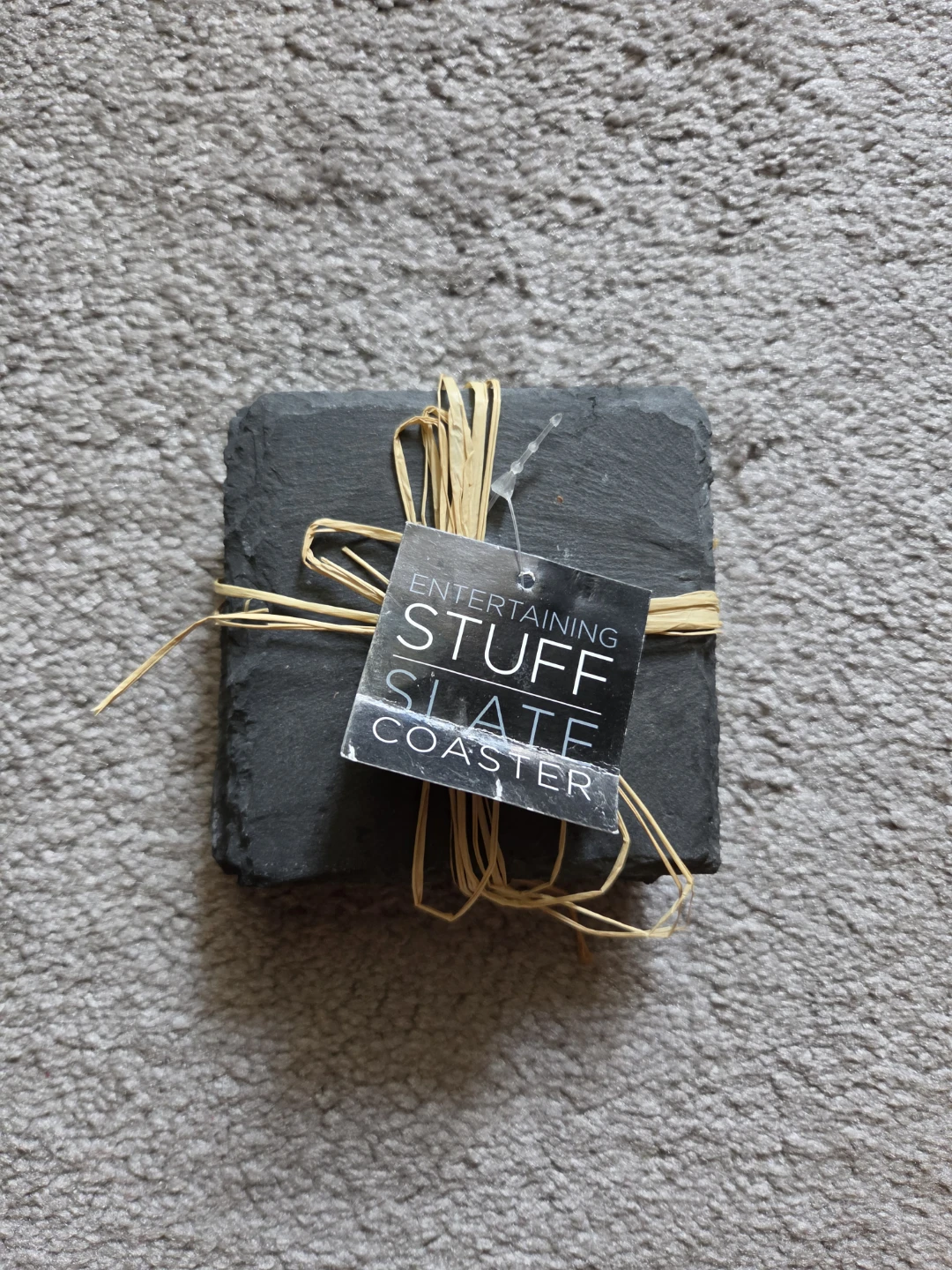 Entertaining Stuff Slate Coaster Set