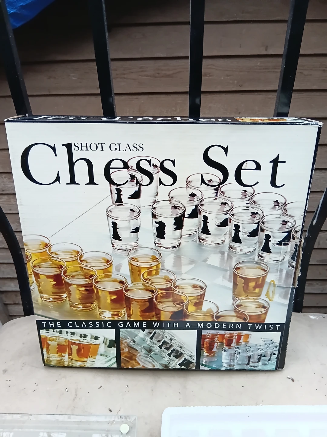 Glass Shot Glass Chess Set