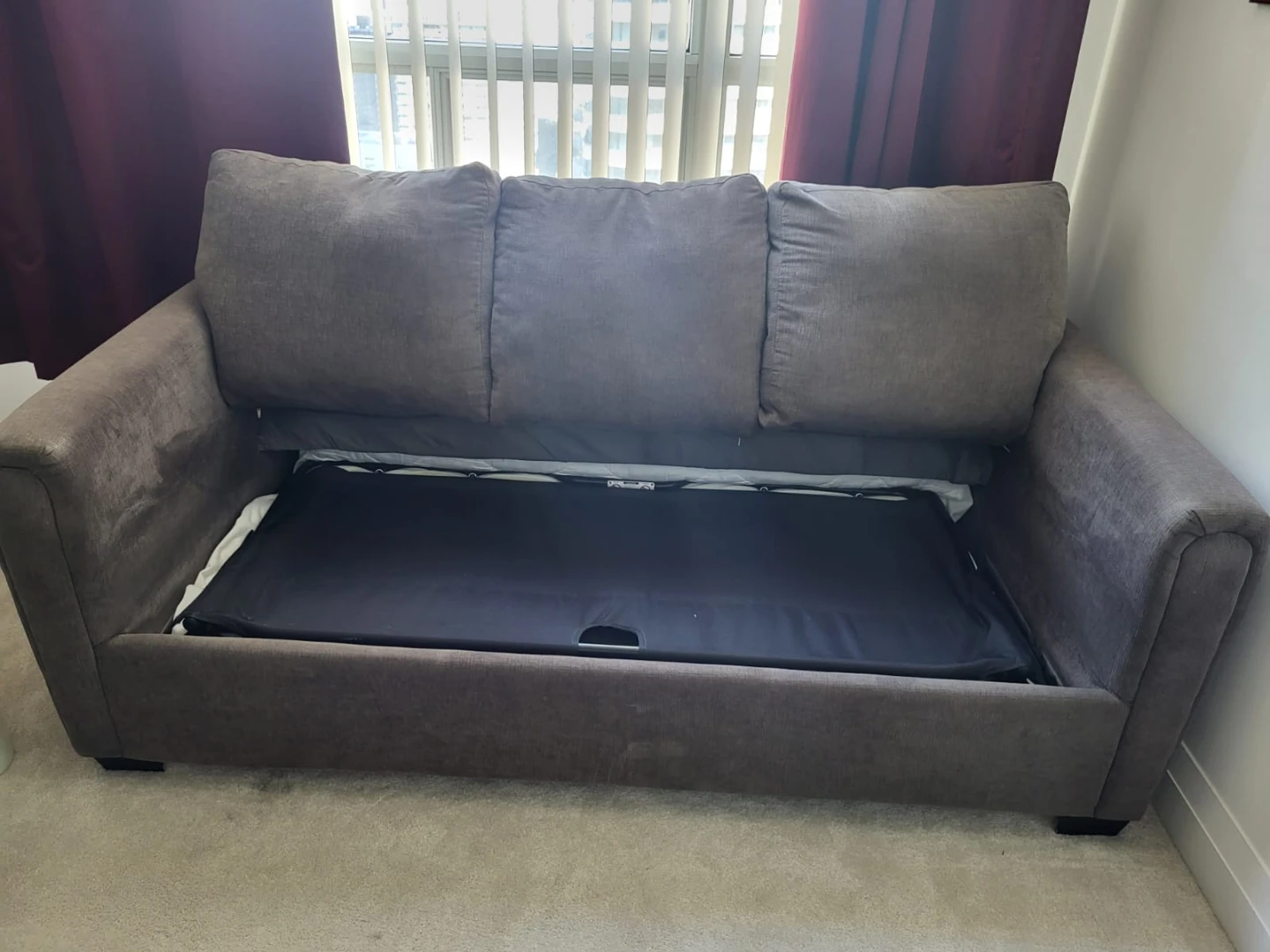 Grey Three-Seater Sofa - photo 2