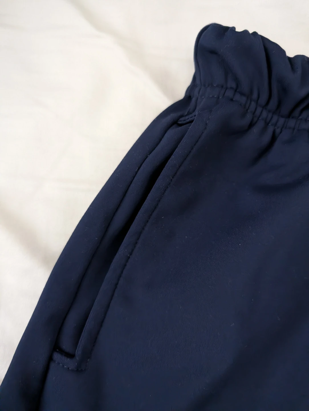 Navy Blue Athletic Shorts with 2 pockets stretchable - photo 2