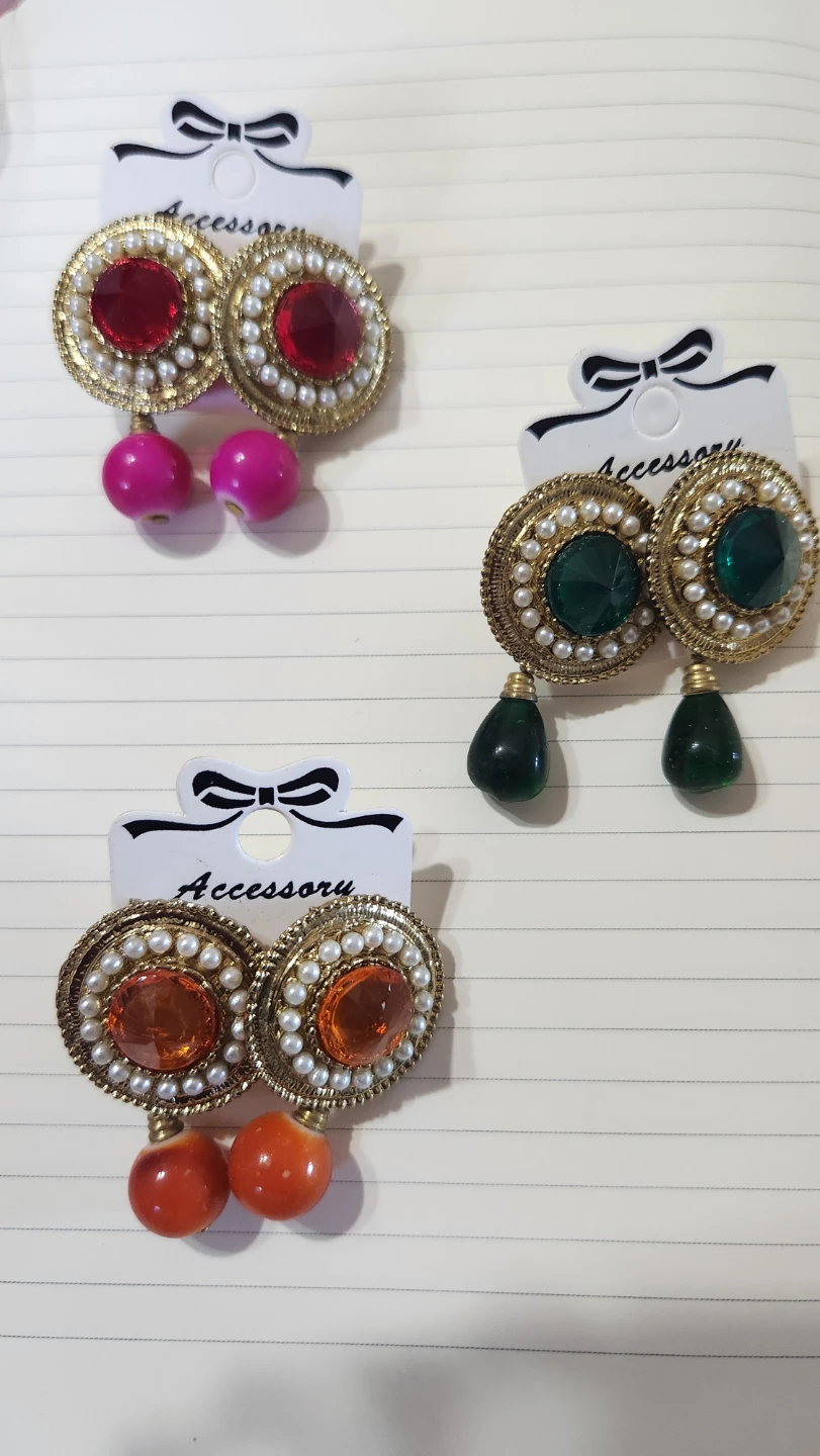 Set of 3 Fashion Earring Pairs